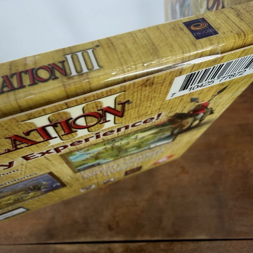 Sid Meier's Civilization III PC CD-ROM Cardboard Gatefold Cover Sealed New